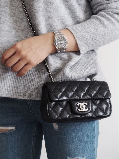 chanel extra mini flap review|CHANEL MINI SQUARE & EXTRA MINI FLAP BAG COMPARISON, REVIEW & WIMB .